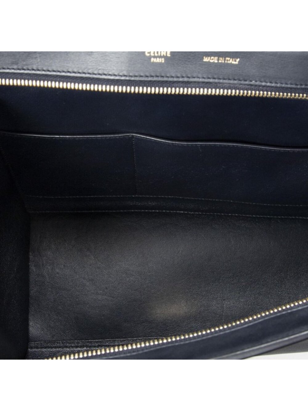 Celine Midi Trapeze Orange Black Ivory Calfskin Leather Messenger - Picture 9 of 10